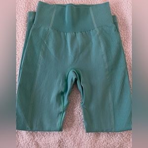 Gymshark Blue ultra seamless leggings.